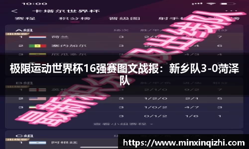 极限运动世界杯16强赛图文战报：新乡队3-0菏泽队
